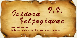 Isidora Veljoglavac vizit kartica